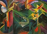 Franz Marc Deer in a Monastery Garden painting